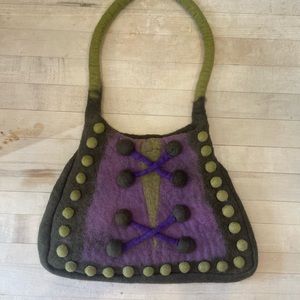 Rising Tide felted wool handbag